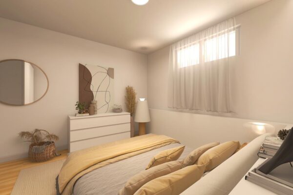 Flipping residenziale | ristrutturazione seminterrato | conversione semiinterrato in spazio abitativo | camera moderna | san siro | Milano