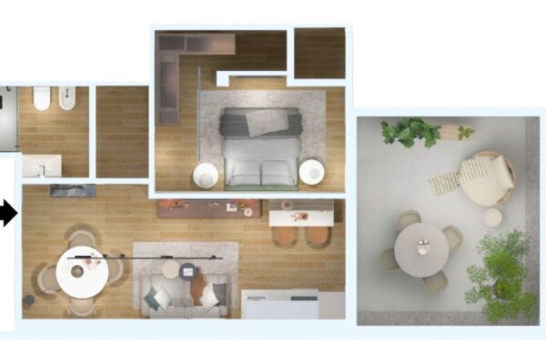 Planimetria_3D_Operazione_immobiliare_Frazionamento_bilocale_moderno