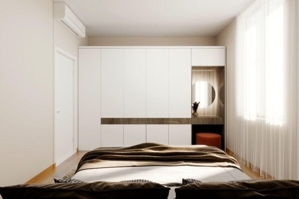 Ristrutturazione camera matrimoniale Milano_Operazione immobiliare trilocale valorizzazione spazi