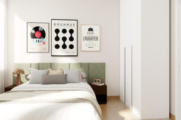 Sviluppo immobiliare Milano_Camera da letto trilocale ottimizzazione layout interno